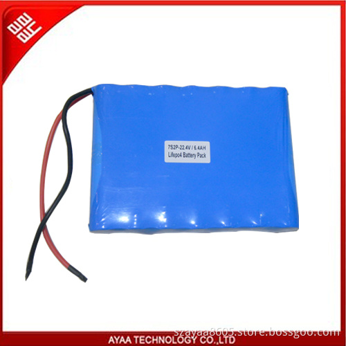 Rechargeable 22.4V/6.4ah LiFePO4 Battery Pack